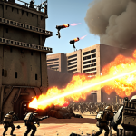 **Prompt:** An intense, close-up view of a "kill zone" in a post-apocalyptic tower defense game. A narrow chokepoint is overrun by a diverse horde of zombies and mutated creatures. Multiple defense towers are actively firing: a high-damage Laser Tower emits a focused beam, a Flamethrower Tower unleashes a wide arc of fire, and a Ground Fortification Tower visibly slows down enemies. An Ammo Tower radiates a subtle, empowering aura. The scene is filled with dynamic energy effects, showcasing concentrated firepower and the synergy between different unit types. Gritty, realistic textures with vibrant special effects like laser impacts, fire trails, and glowing debuffs.